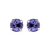 Medium Everyday Post Earrings in "Tanzanite" - Rhodium