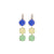 Medium Three Stone Earrings in "Polka-Dot Bikini" *Custom*