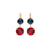 Medium & Large Drop Earrings in "Americana" *Custom*