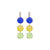 Large Three Stone Earrings in "Polka-Dot Bikini" *Custom*