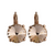 Large Everyday Rivoli Leverback Earrings in "Silk" - Rose Gold