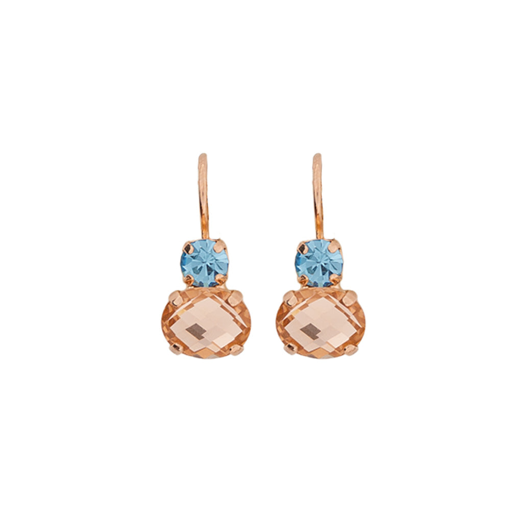 Medium Oval Classic Leverback Earrings in "First Toast" *Custom*