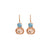 Medium Oval Classic Leverback Earrings in "First Toast" *Custom*
