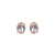 Petite Oval Earrings in "Clear Ignite" - Yellow Gold