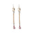 Petite Emerald & Crystal Dangle Earrings in "Amaretto" *Custom*