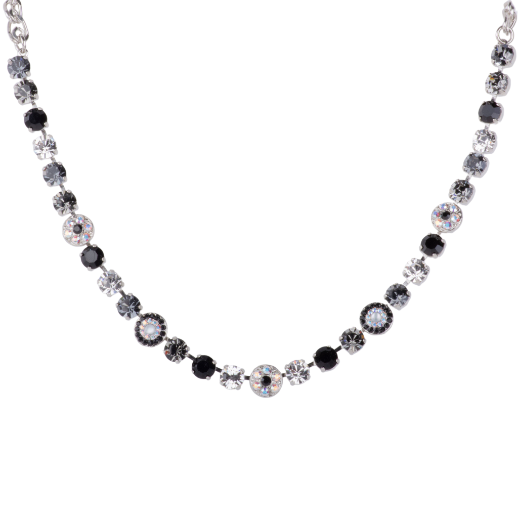 Medium Pavé Necklace in "Obsidian Shores" *Custom*
