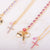 Petite Cross Pendant with Briolette (Choose Your Color)