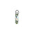 Long Oval Charm -Choose Your Color- Rhodium and Rose Gold