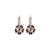 Petite Cosmos Leverback Earrings in "Velvet Encore" *Custom*