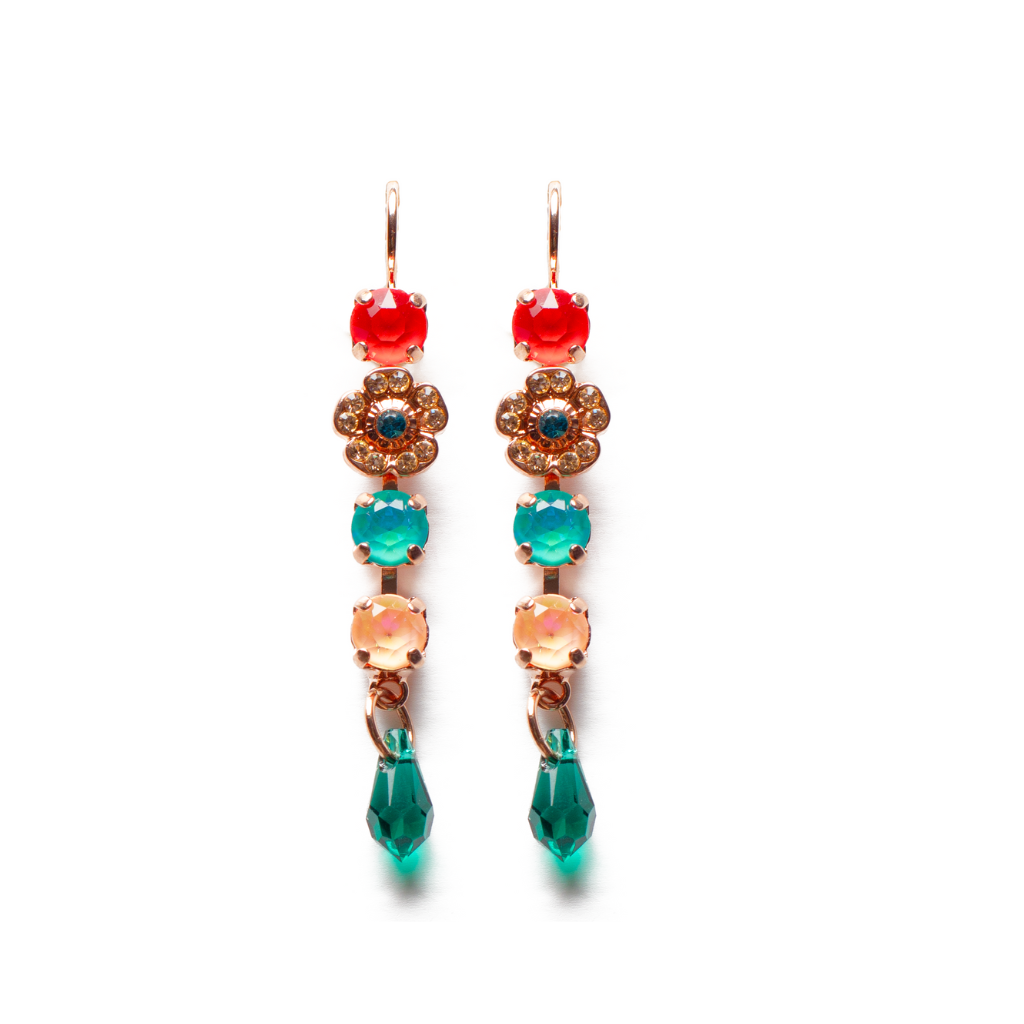 Petite Dangle Cosmos Earrings "Candy" *Custom*