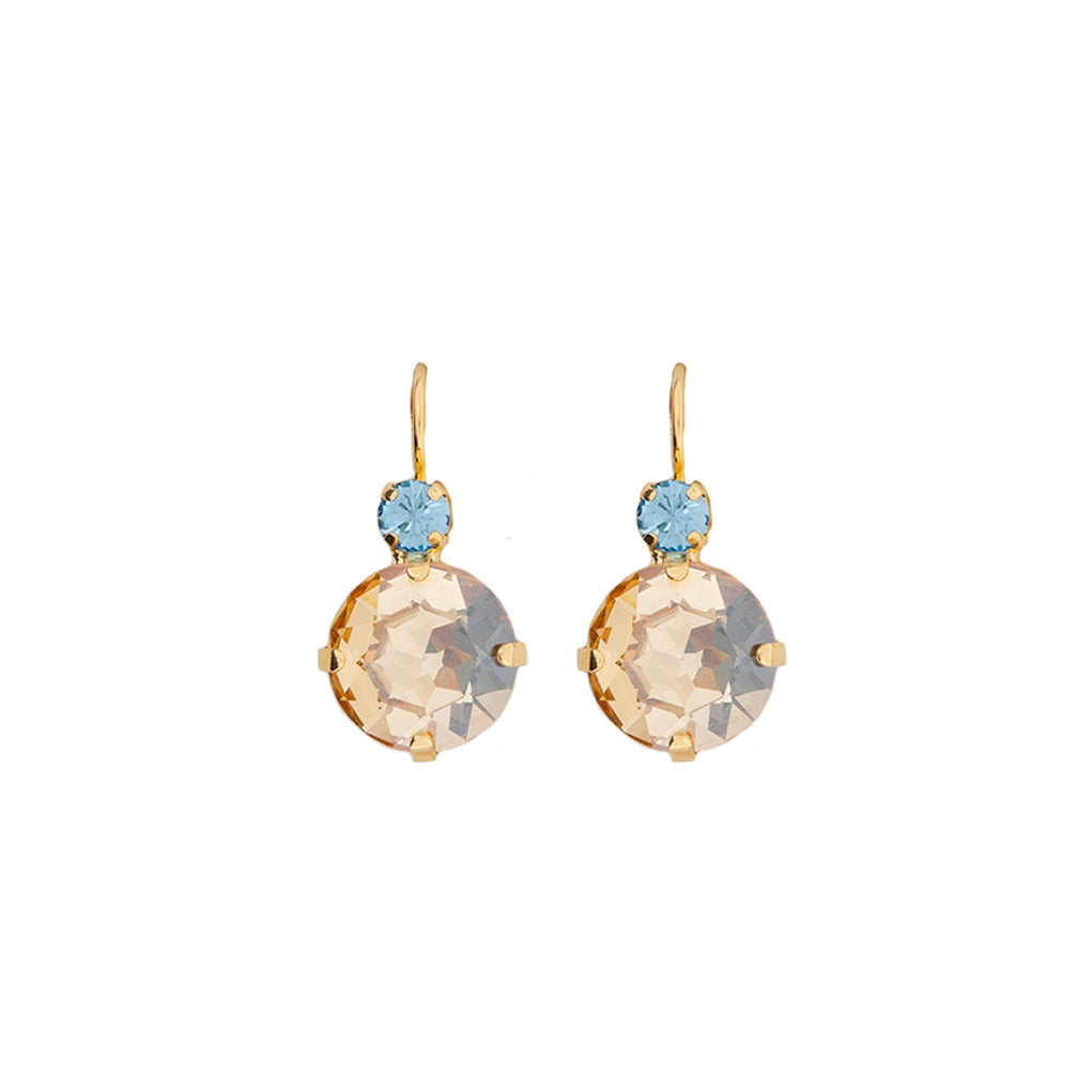 Extra Luxurious Double Stone Earrings in "First Toast" *Custom*