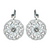 Filigree Leverback Earrings in "On a Clear Day" - Antique Silver