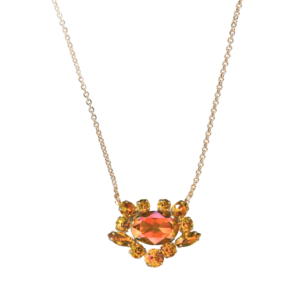 Mixed Stone Pendant in "Astral Pink" - Rose Gold