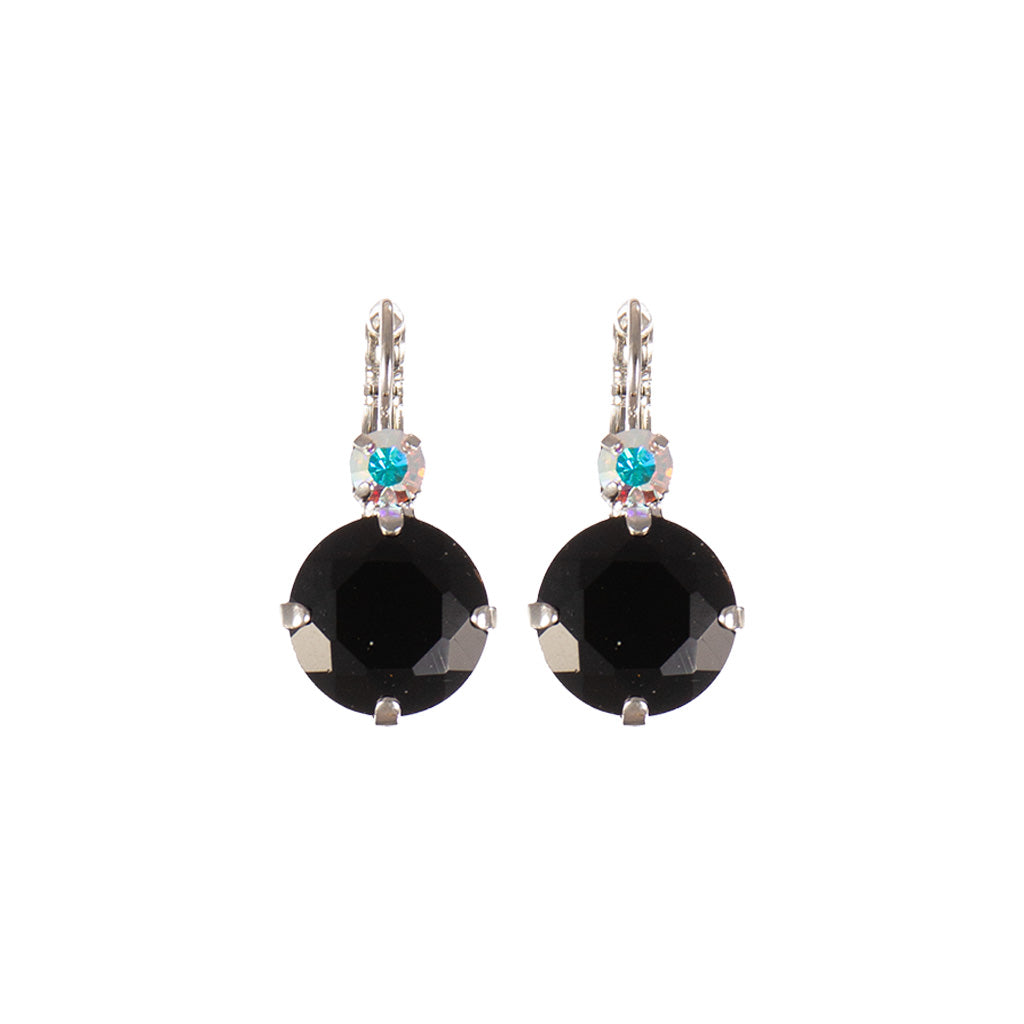Extra Luxurious Double Stone Earrings in "Obsidian Shores" *Custom*