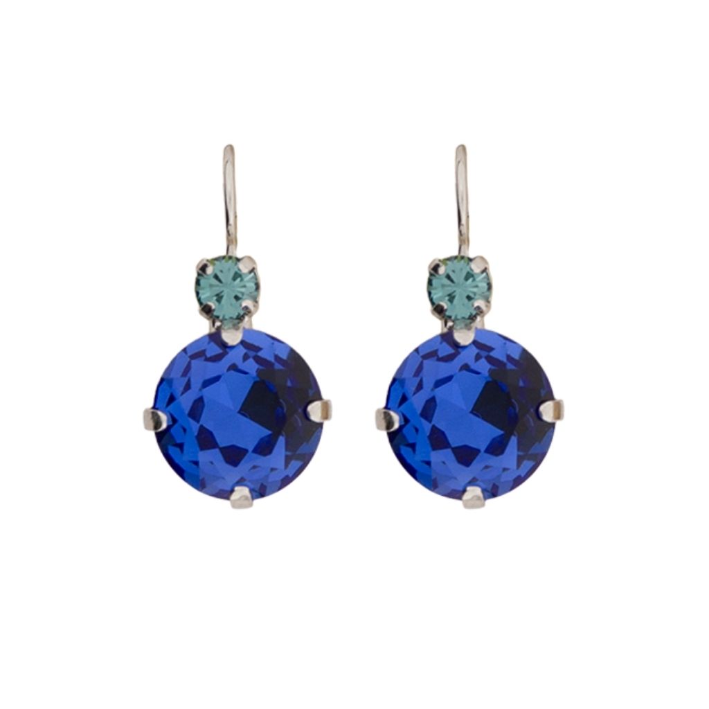 Extra Luxurious Double Stone Earrings in "Countdown Gown" *Custom*