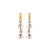 Small Oval and Round Earrings in "Clear Ignite" *Custom*