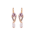 Medium Embellished Drop Earrings in "Champagne Kisses" - Yellow Gold