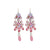 Marquise Chandelier Earrings in "Flamingo" *Custom*