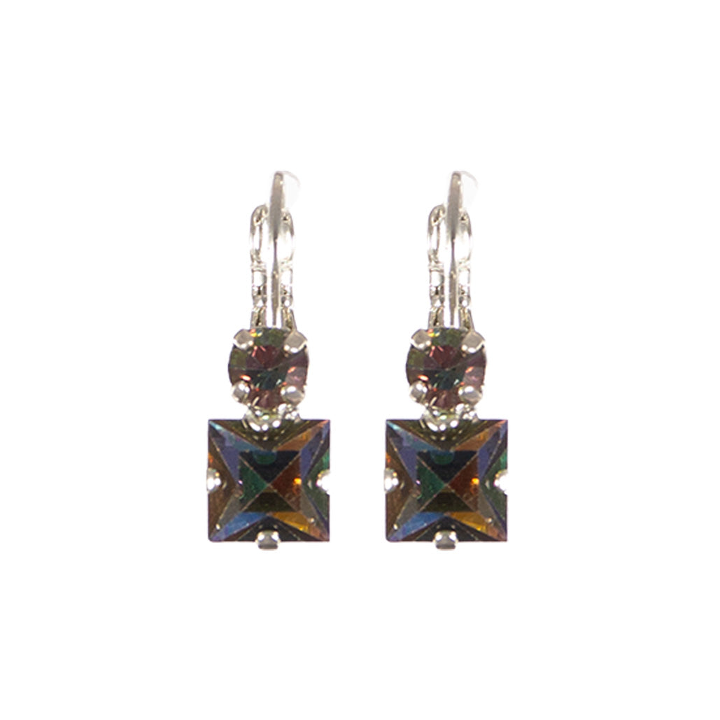 Medium Stacked Square Earrings in "Twilight Serenade" *Custom*