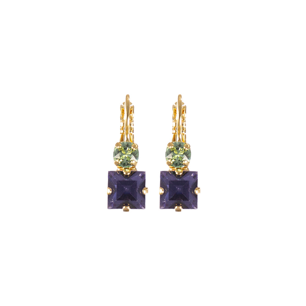 Medium Stacked Square Earrings in "Lavender Mist" *Custom*