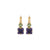 Medium Stacked Square Earrings in "Lavender Mist" *Custom*