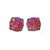Medium Everyday Post Earrings in "Sun-Kissed Blush" - Rhodium