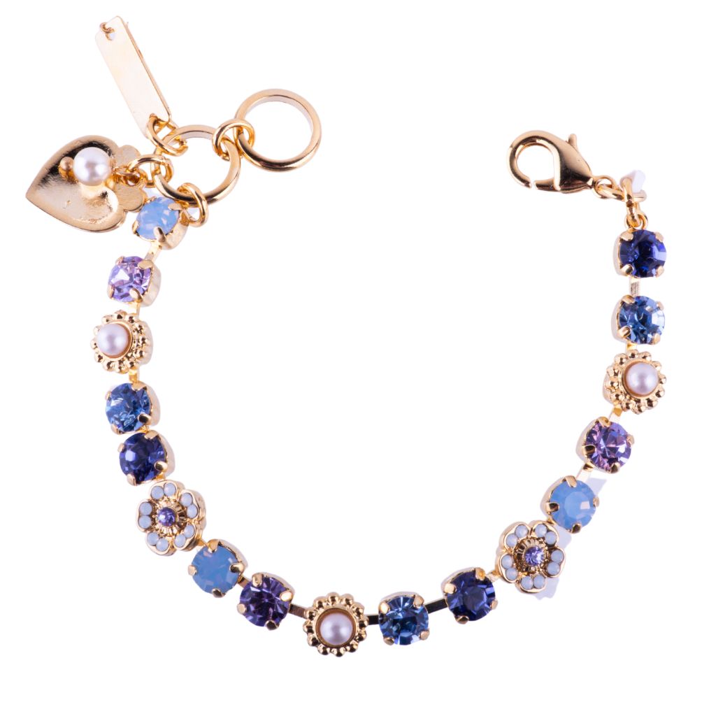 Petite Flower Cluster Bracelet in "Blue Skies" *Custom*