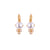Medium Trio Cluster Leverback Earrings in "Pearl" *Custom*