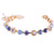 Petite Flower Cluster Bracelet in "Blue Skies" *Custom*