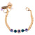 Medium Blossom Chain Bracelet in "Violet" - Yellow Gold