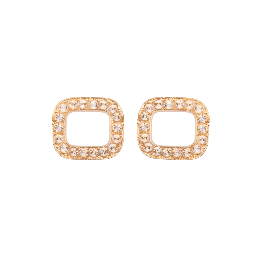 Petite Rectangle Earring in "Clear" *Custom*