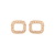 Petite Rectangle Earring in "Clear" *Custom*