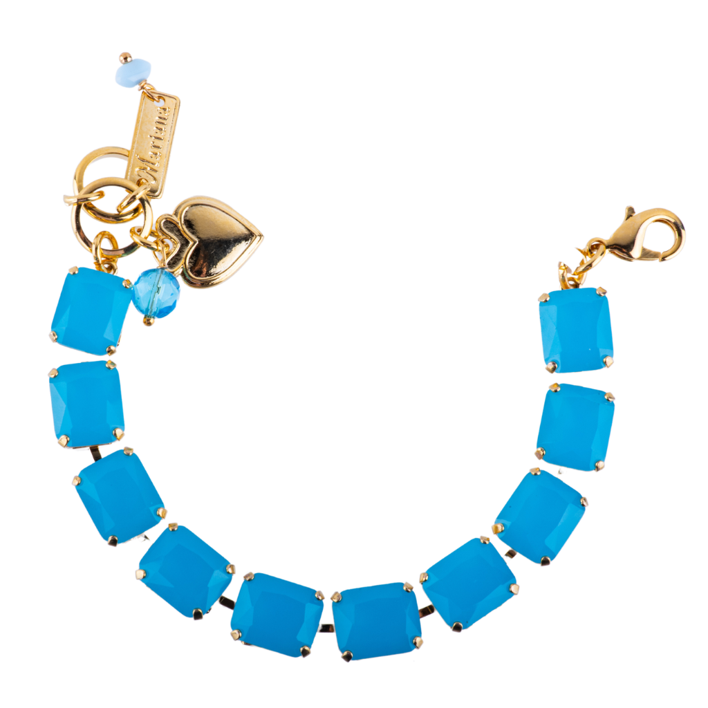 Large Everyday Emerald Bracelet in "Blue Quartz" *Custom*