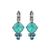 Medium Trio Cluster Leverback Earrings in Sun-Kissed "Laguna" *Custom*