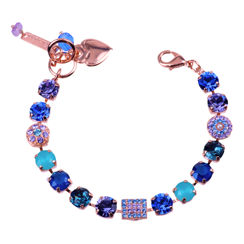 Medium Cluster and Pavé Bracelet in "Electric Blue" *Custom*