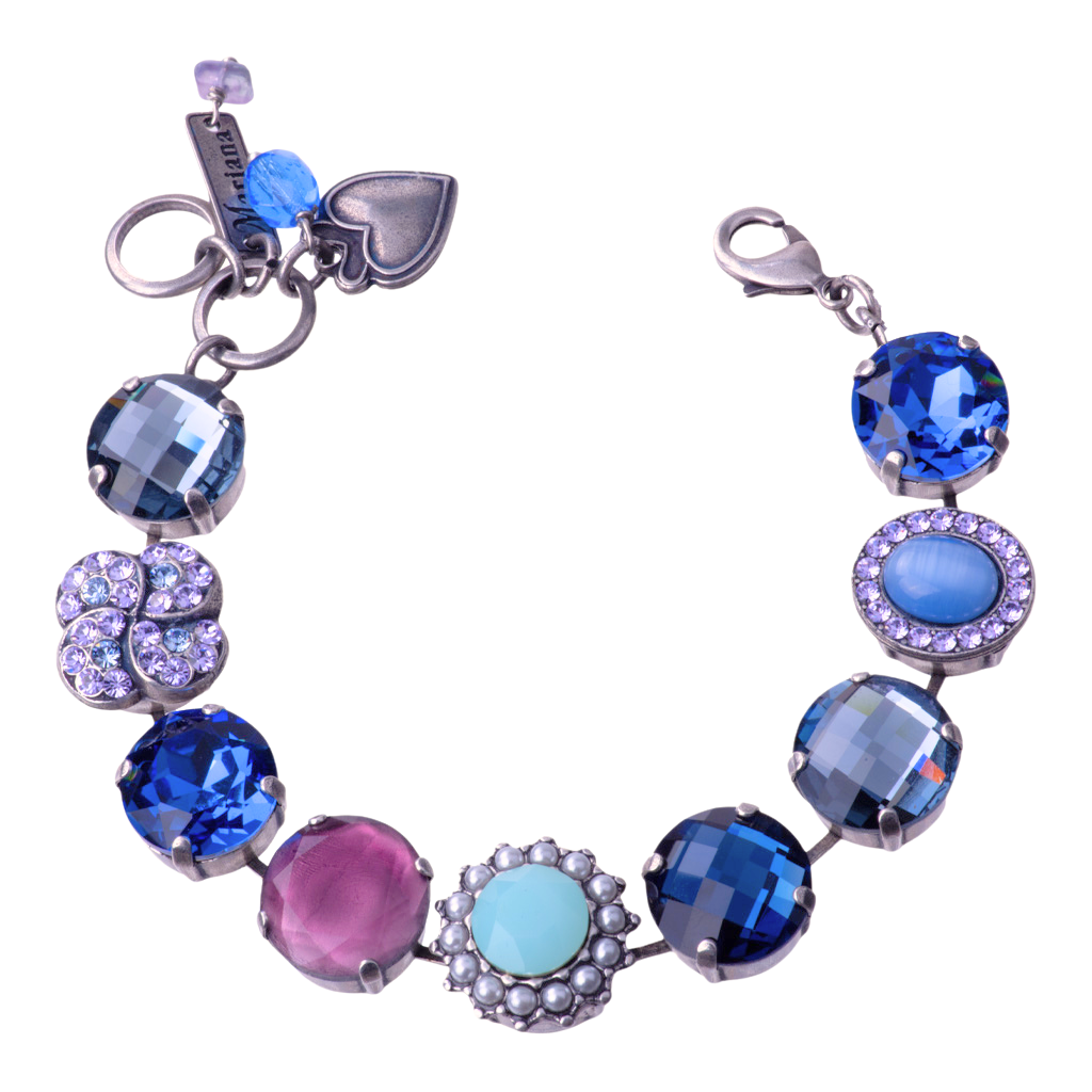 Extra Luxurious Cluster Bracelet in "Electric Blue" *Custom*