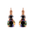 Medium Double Stone Leverback Earrings in "Rocky Road" *Custom*