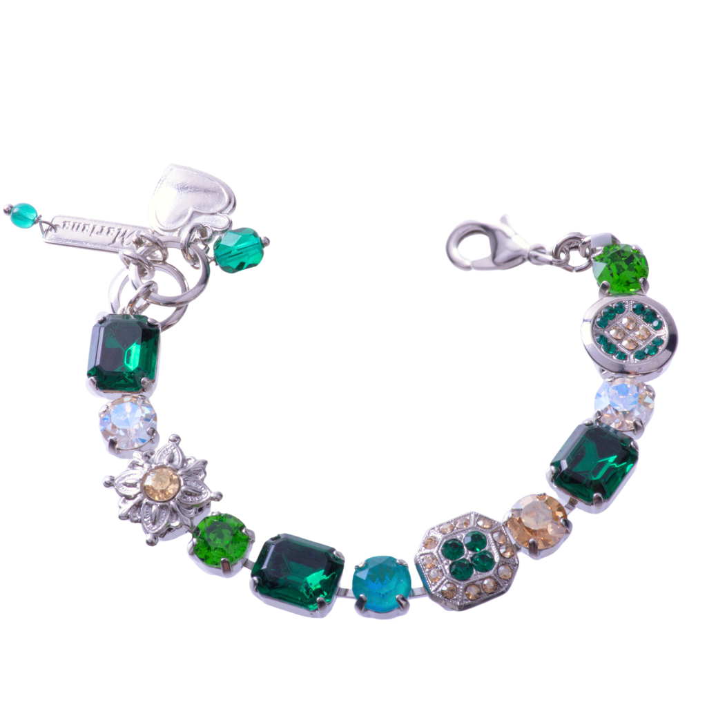 Emerald Cut and Mixed Element Bracelet in "Circle of Life" *Custom*