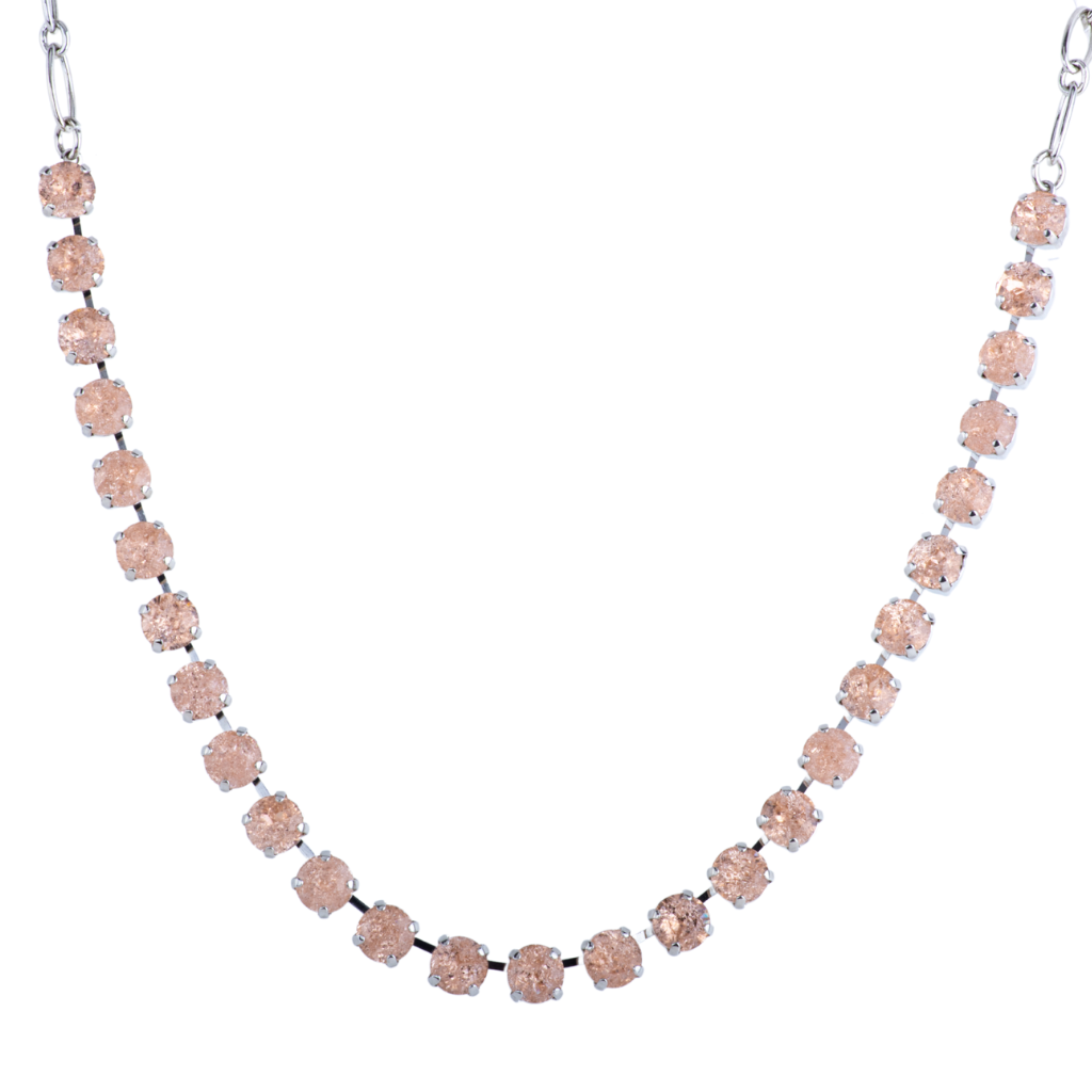 Medium Everyday Necklace in "Light Peach ICE" *Custom*