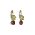 Cosmos Drop Leverback Earrings in "Vineyard Veranda" *Custom*