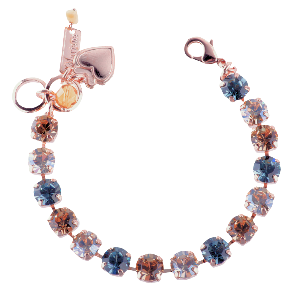 Medium Everyday Bracelet in "Moon Drops" - Rose Gold