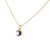 Medium Everyday Pendant in "Hematite" - Yellow Gold