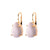 Pear Leverback Earrings in "Riverstone" - Yellow Gold