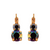 Medium Double Stone Leverback Earrings in "Rocky Road" *Custom*