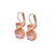 Double Round Leverback Earrings in Sun-Kissed "Peach" *Custom*