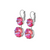 Small and Large Cushion Cut Leverback Earrings in Sun-Kissed "Blush" *Custom*