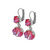 Round and Cushion Cut Leverback Earrings in Sun-Kissed "Blush" *Custom*