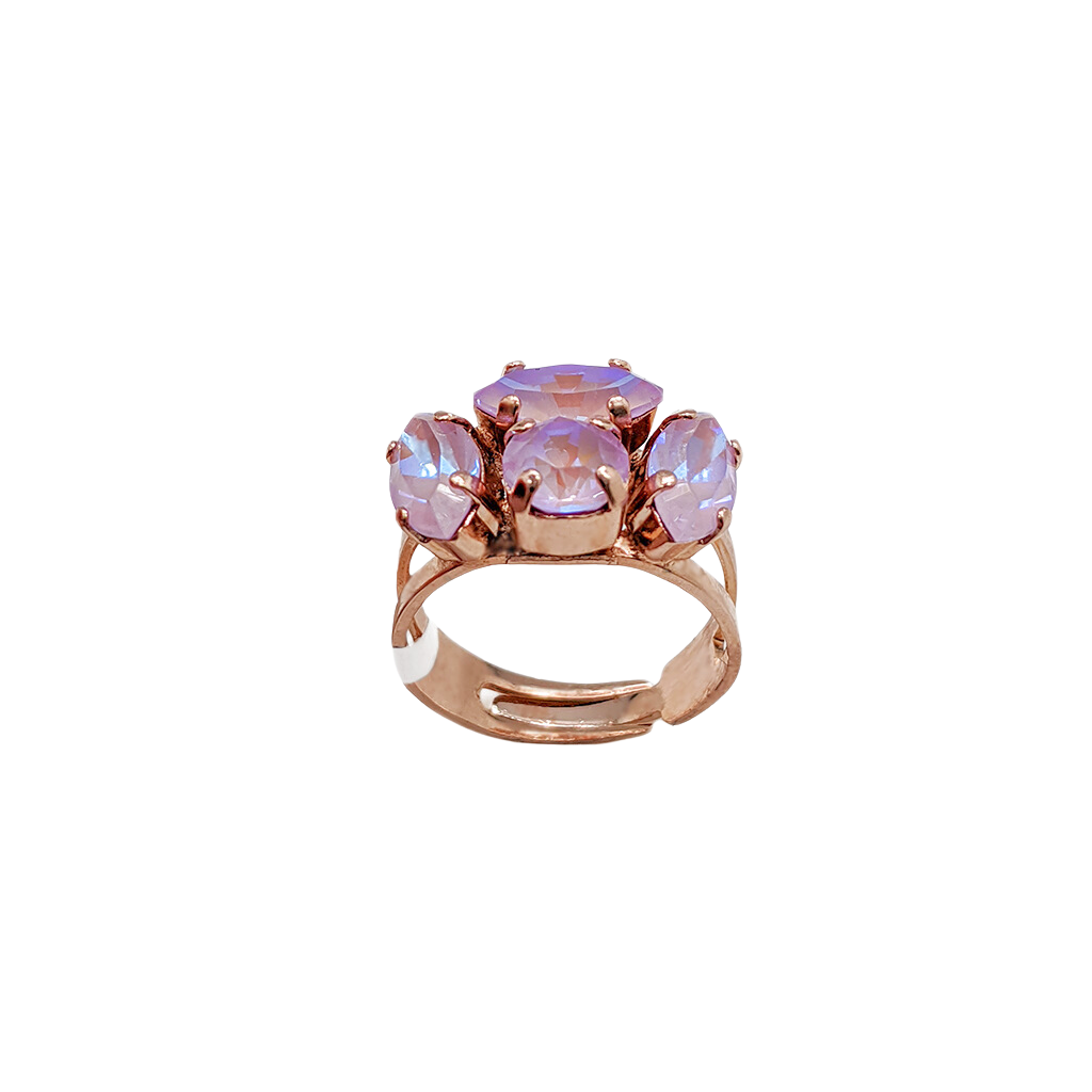 Marquise and Round Adjustable Ring in Sun-Kissed "Lavender" *Custom*