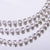 Round Triple Row Bridal Necklace in "On a Clear Day" - Rhodium
