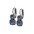 Medium Classic Two-Stone Leverback Earrings in Sun-Kissed "Midnight" *Custom*